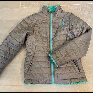 Cozy North Face reversible child’s jacket